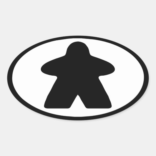 volksvolk ovale sticker (Voorkant)