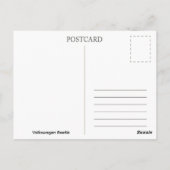 Volkswagen Beetle Briefkaart (Achterkant)