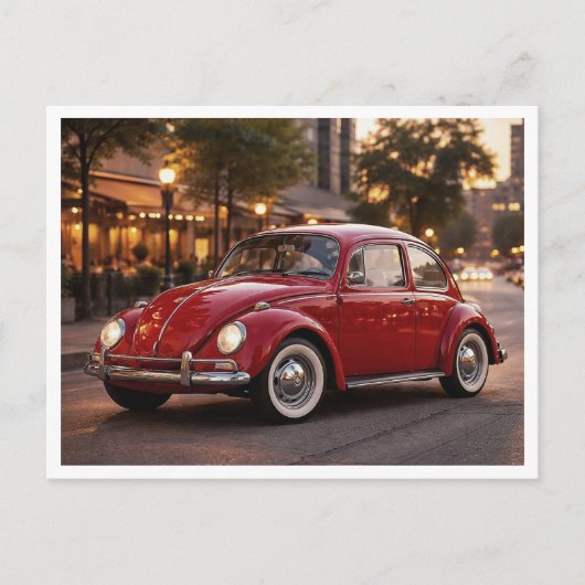Volkswagen Kever Briefkaart (Voorkant)