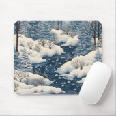 Volkswinterlandschap Muismat (Met muis)