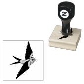 Volkvogel, slik staartvogel, kleine vliegende voge rubberstempel (Gestempeld)