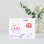 vollayball-kattenkaart3 briefkaart (Staand voorkant)