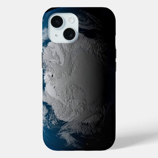 volle aarde met gesimuleerde wolken boven antarcti Case-Mate iPhone case (Achterkant)
