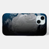 volle aarde met gesimuleerde wolken boven antarcti Case-Mate iPhone case (Achterkant (horizontaal))