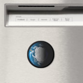 volle aarde met gesimuleerde wolken boven antarcti magneet (Insitu (Vaatwasser))