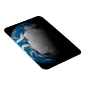 volle aarde met gesimuleerde wolken boven antarcti magneet (Rechterzijde)