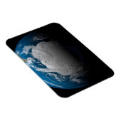 volle aarde met gesimuleerde wolken boven antarcti magneet (Rechterzijde)