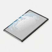 volle aarde met gesimuleerde wolken boven antarcti post-it® notes (Schuin)