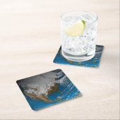 Volle Aarde met gesimuleerde wolken boven Noord-Am Kartonnen Onderzetters (Insitu)