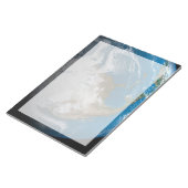 Volle Aarde met gesimuleerde wolken boven Noord-Am Notitieblok (Schuin)