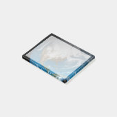 Volle Aarde met gesimuleerde wolken boven Noord-Am Post-it® Notes (Schuin)