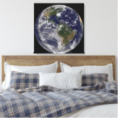 Volle aarde met orkaan Irene aan de oostkust. Canvas Afdruk (Insitu (Slaapkamer))