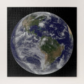 Volle aarde met orkaan Irene aan de oostkust. Legpuzzel (Verticaal)