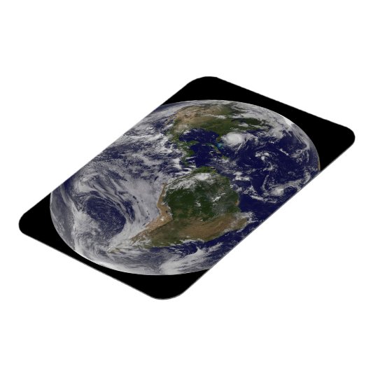 Volle aarde met orkaan Irene aan de oostkust. Magneet (Linkerzijde)