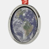 Volle aarde met orkaan Irene aan de oostkust. Metalen Ornament (Links)