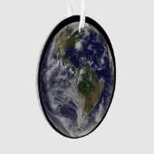 Volle aarde met orkaan Irene aan de oostkust. Ornament (voorkant)