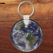 Volle aarde met orkaan Irene aan de oostkust. Sleutelhanger (Achterkant)