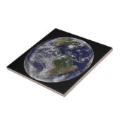 Volle aarde met orkaan Irene aan de oostkust. Tegeltje (Zijkant)