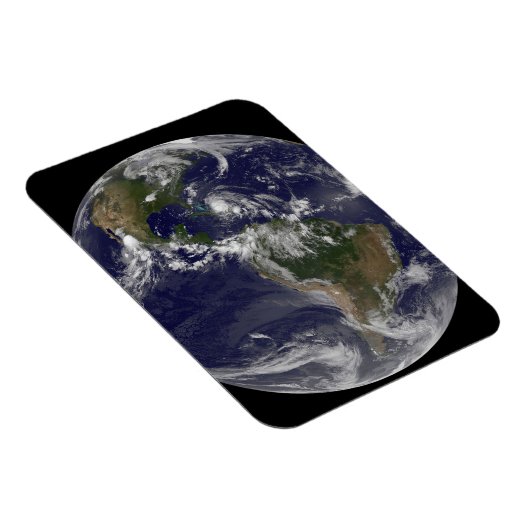 Volle aarde met orkaan Irene over de Bahama's. Magneet (Rechterzijde)