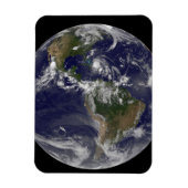 Volle aarde met orkaan Irene over de Bahama's. Magneet (Verticaal)