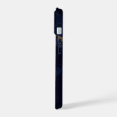 Volle aarde met stadslichten iPhone 15 case (Linkerkant)