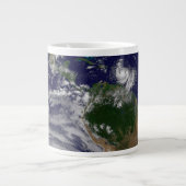 Volle aarde met tropische Stormen in de Atlantisch Grote Koffiekop (Voorkant)