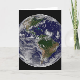 Volle aarde met tropische Stormen in de Atlantisch Kaart