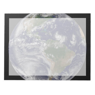 Volle aarde met tropische Stormen in de Atlantisch Notitieblok