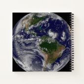 Volle aarde met tropische Stormen in de Atlantisch Notitieboek (Achterkant)