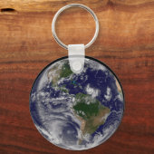 Volle aarde met tropische Stormen in de Atlantisch Sleutelhanger (Voorkant)