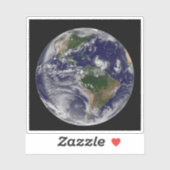 Volle aarde met tropische Stormen in de Atlantisch Sticker (Vel)