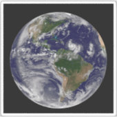 Volle aarde met tropische Stormen in de Atlantisch Sticker (Voorkant)