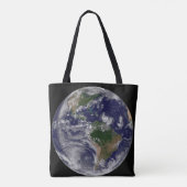 Volle aarde met tropische Stormen in de Atlantisch Tote Bag (Achterkant)