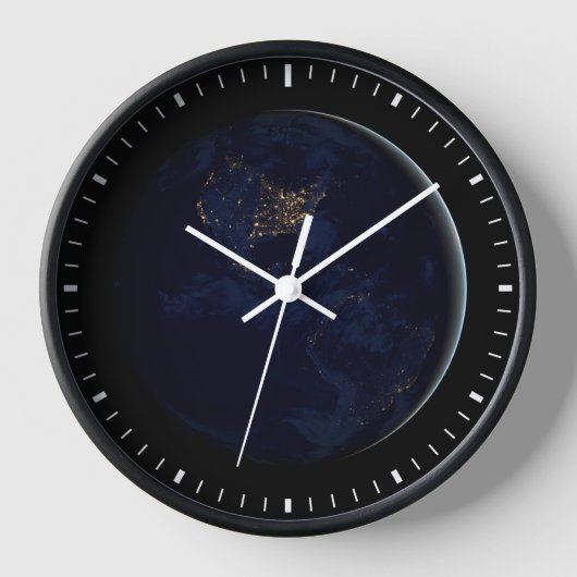 Volle aarde 's nachts met stadslichten van Amerika (Voorkant)