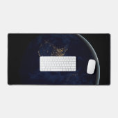 Volle aarde 's nachts met stadslichten van Amerika Bureaumat (Keyboard & Muis)