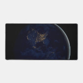 Volle aarde 's nachts met stadslichten van Amerika Bureaumat (Voorkant)