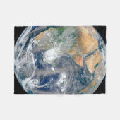 Volle aarde toont het oostelijk halfrond. fleece deken (Voorkant (Horizontaal))