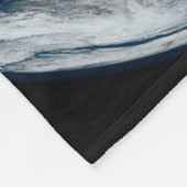 Volle aarde toont het oostelijk halfrond. fleece deken (Hoek)