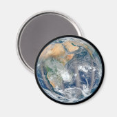 Volle aarde toont het oostelijk halfrond. magneet (Voorkant / Achterkant)