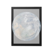 Volle aarde toont het oostelijk halfrond. notitieblok (Linkerzijde)