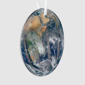 Volle aarde toont het oostelijk halfrond. ornament (voorkant)