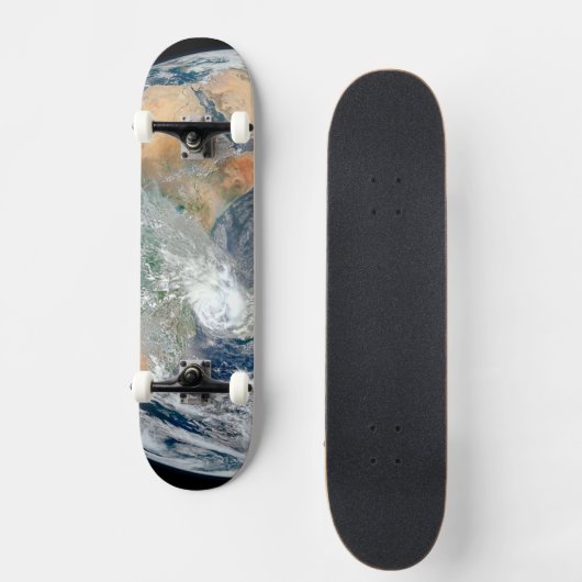 Volle aarde toont het oostelijk halfrond. persoonlijk skateboard (Voorkant)