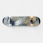 Volle aarde toont het oostelijk halfrond. persoonlijk skateboard (Horizontaal)