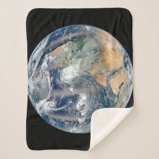 Volle aarde toont het oostelijk halfrond. sherpa deken (Voorkant)