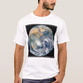 Volle aarde toont het oostelijk halfrond. t-shirt (Voorkant)