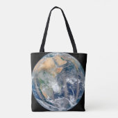 Volle aarde toont het oostelijk halfrond. tote bag (Achterkant)