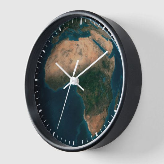 Volle aarde vanuit de ruimte boven het Afrikaanse  (Hoek)