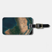 Volle aarde vanuit de ruimte boven het Afrikaanse  Bagagelabel (Voorkant horizontaal)