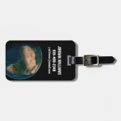 Volle aarde vanuit de ruimte boven het Afrikaanse  Bagagelabel (Voorkant horizontaal)