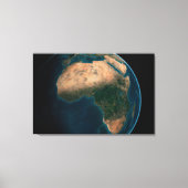 Volle aarde vanuit de ruimte boven het Afrikaanse  Canvas Afdruk (Voorkant)
